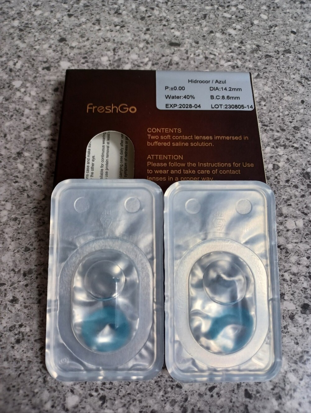 Blue - Color Eye Wear Lenses - Costume Enhancements - Picture 6 of 6